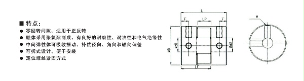 GF-铝合金梅花型联轴器系列产品规格